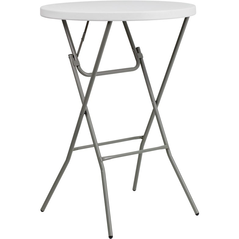 32'' Blow Molded Plastic Folding Cocktail Table