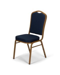 Crown Back Banquet Chair with Gold Frame